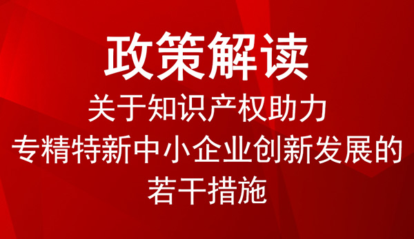 知識產(chǎn)權(quán)助力專精特新中小企業(yè)創(chuàng)新發(fā)展的若干措施