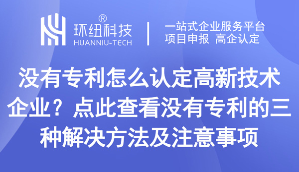 沒有專利怎么認定高新技術企業(yè)