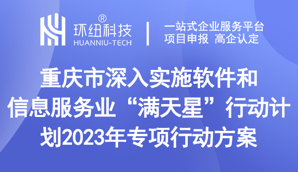 重慶市深入實施軟件和信息服務業(yè)“滿天星”行動計劃2023年專項行動方案