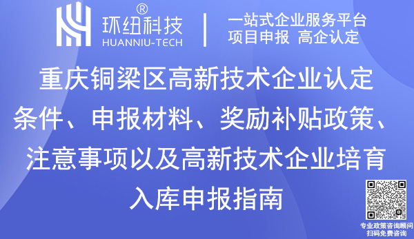 銅梁區(qū)高新技術(shù)企業(yè)認(rèn)定申報