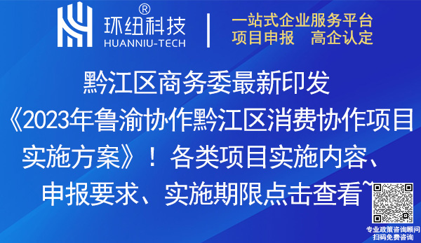 2023年魯渝協(xié)作黔江區(qū)消費協(xié)作項目實施方案