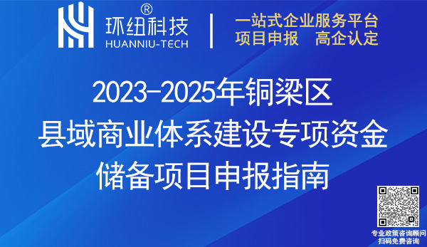 2023-2025年銅梁區(qū)縣域商業(yè)體系建設(shè)專項(xiàng)資金儲備項(xiàng)目申報(bào)指南