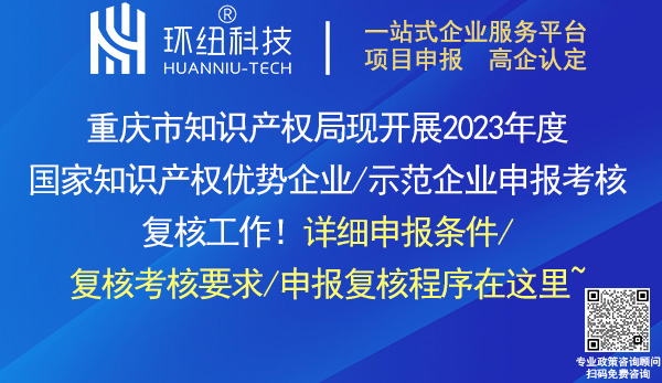 2023國家知識產(chǎn)權(quán)示范企業(yè)和優(yōu)勢企業(yè)申報(bào)考核復(fù)核